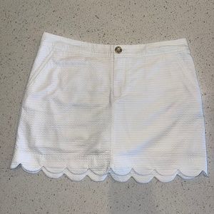 Lilly Pulitzer Colette Scallop Hem Skort Size 6